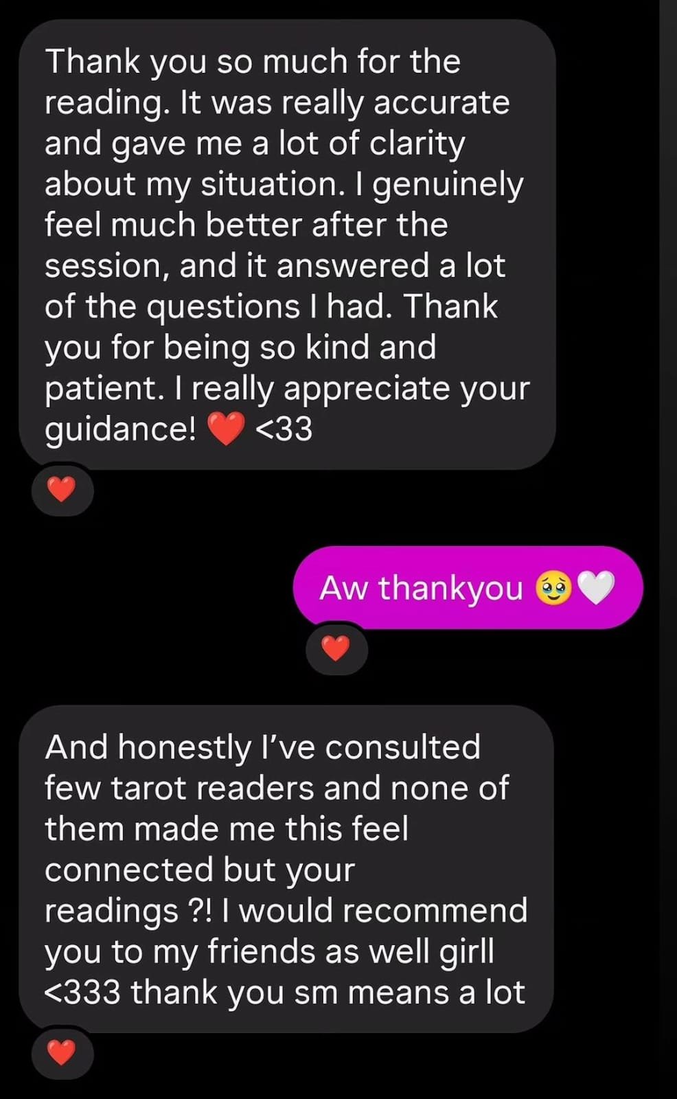 Client testimonial